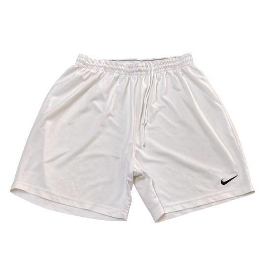 Nike Academy Shorts Mens XL White Dri Fit Swoosh Logo Elastic Waist Athletic Fit