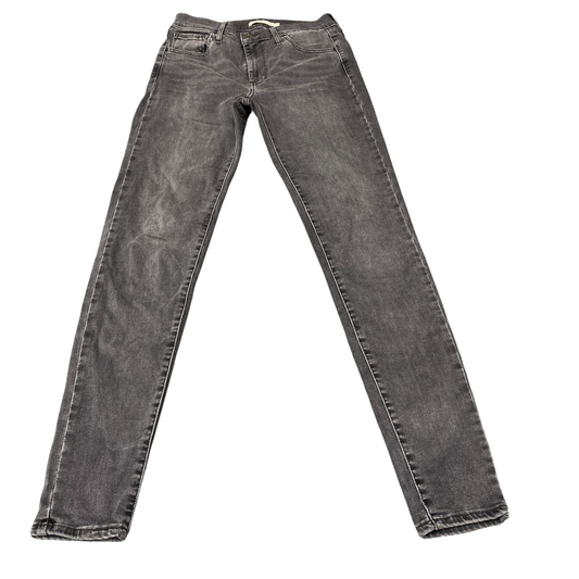Levi's Jeans Womens 29" Waist Grey Denim 720 High Rise Super Stretch Skinny Leg