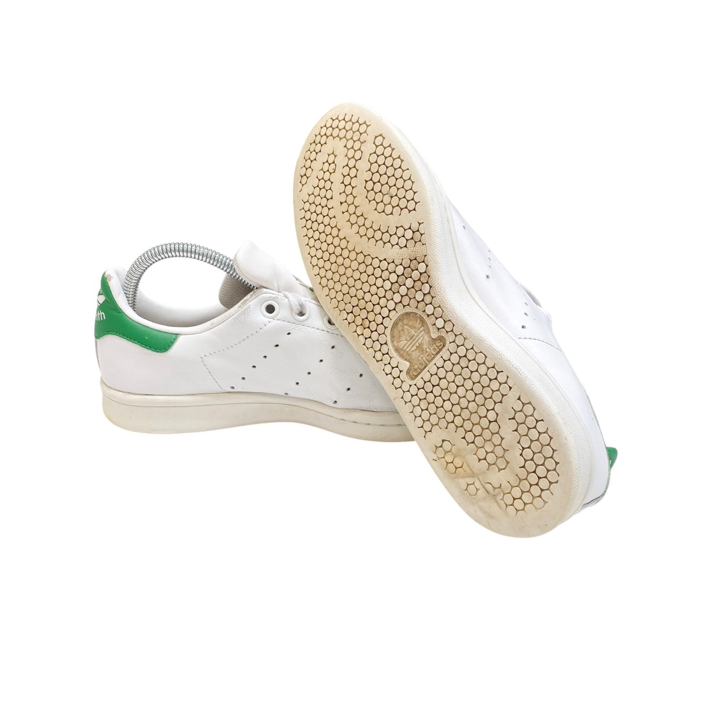 Adidas Originals Stan Smith Sneakers Women 4.5 White Green Casual Tennis Classic