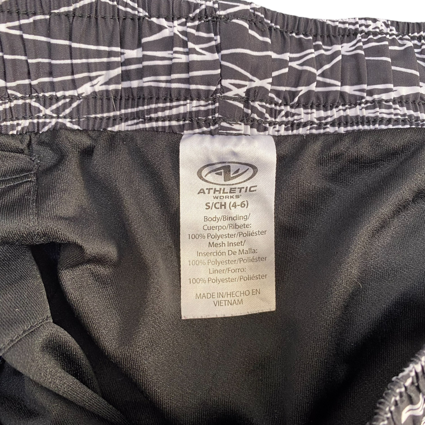 Running Sprinter Shorts Womens S Black White Brief-Lined Athletic Elastic Waist