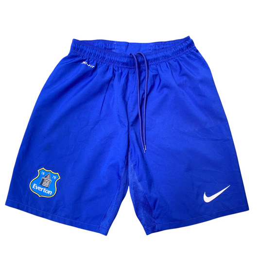 Nike Shorts Medium Blue Dri Fit Swoosh Logo Elastic Waist Drawstring Athletic