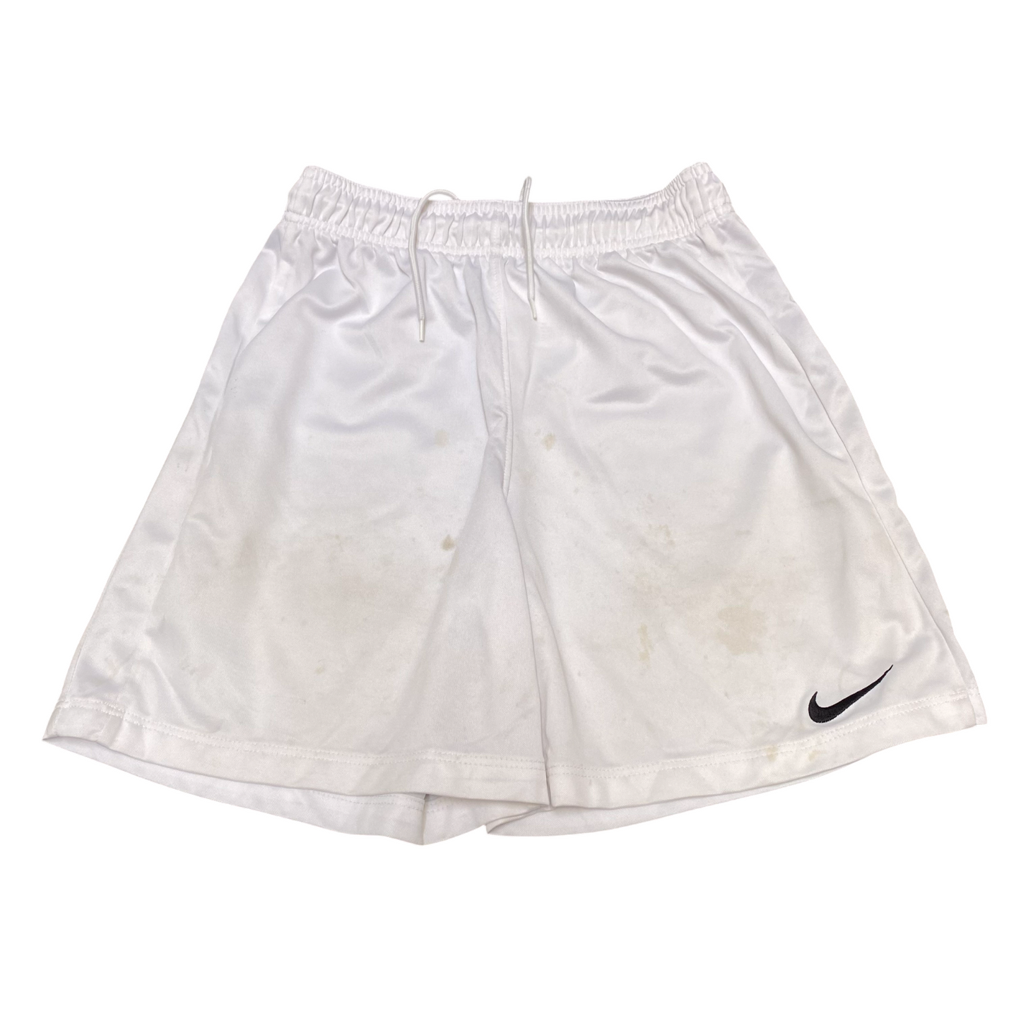 Nike Running Shorts Mens Large White Dri Fit Athletic Elastic Waist Drawstring