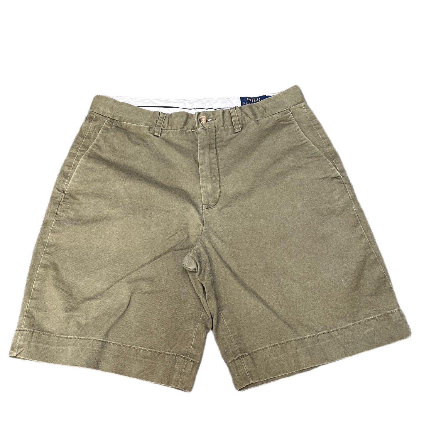 Polo Ralph Lauren Chino Shorts Fits as Men M 31" Waist Green Stretch Classic Fit