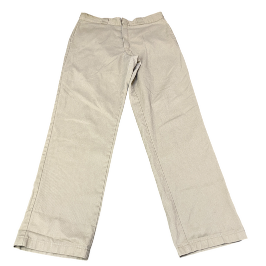 Carhartt Pants Mens Large Beige Work 874 Original Fit High Waisted Straight Leg