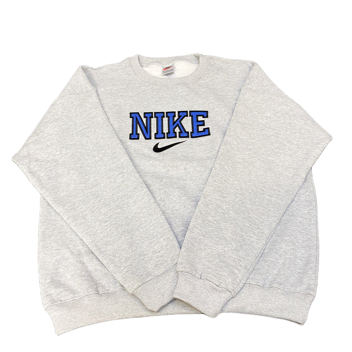 Reworked Nike Sweatshirt Preowned Embroidered Spellout Logo Sizes and Colours