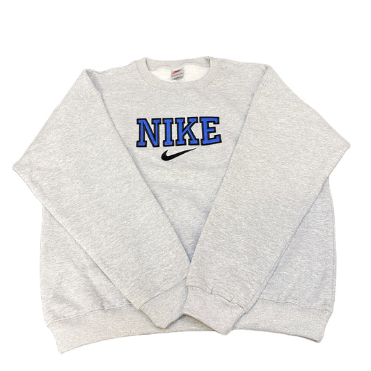 Reworked Nike Sweatshirt Preowned Embroidered Spellout Logo Sizes and Colours