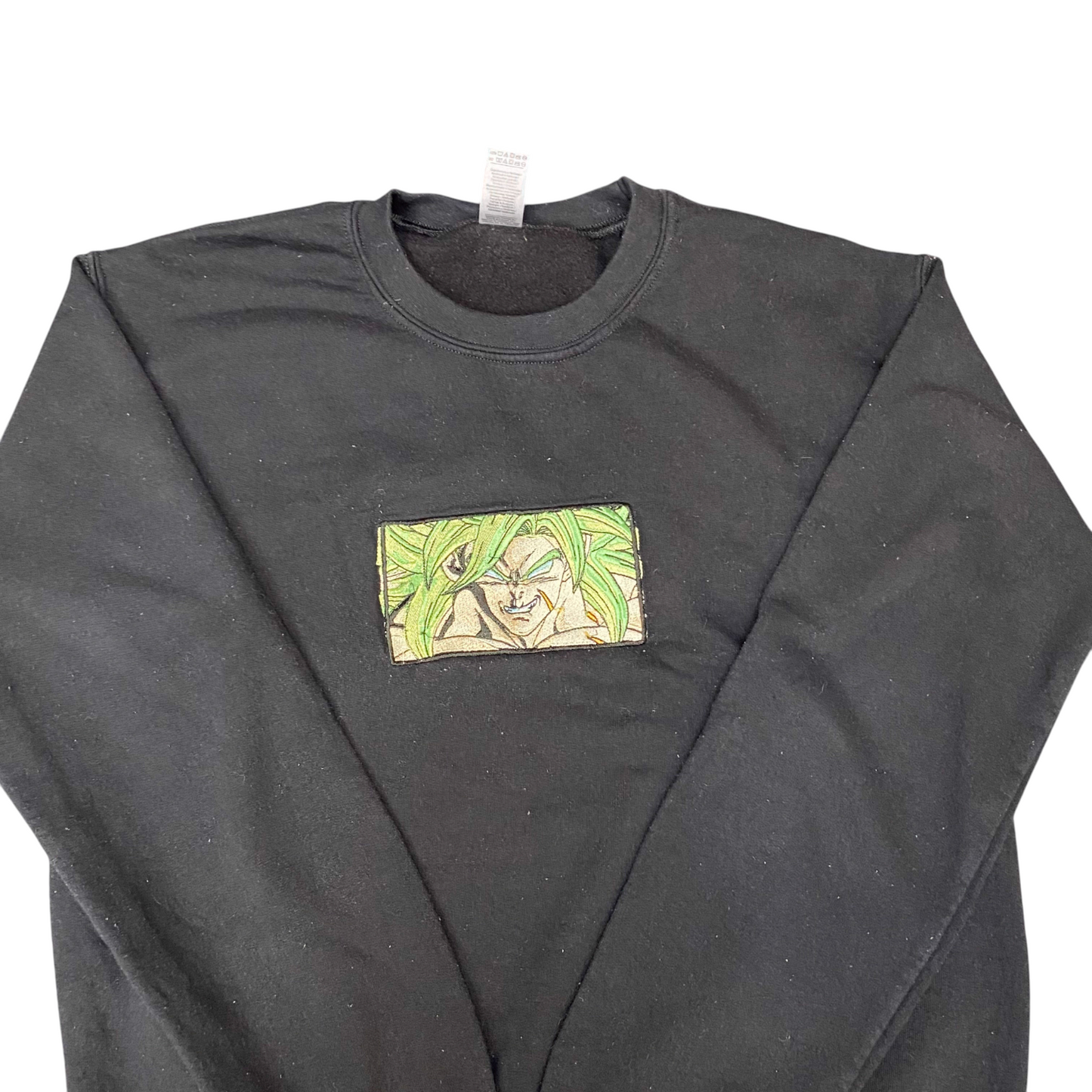 Gildan Sweatshirt Mens Small Black Dragon Ball Z Super Saiyan Broly Graphic