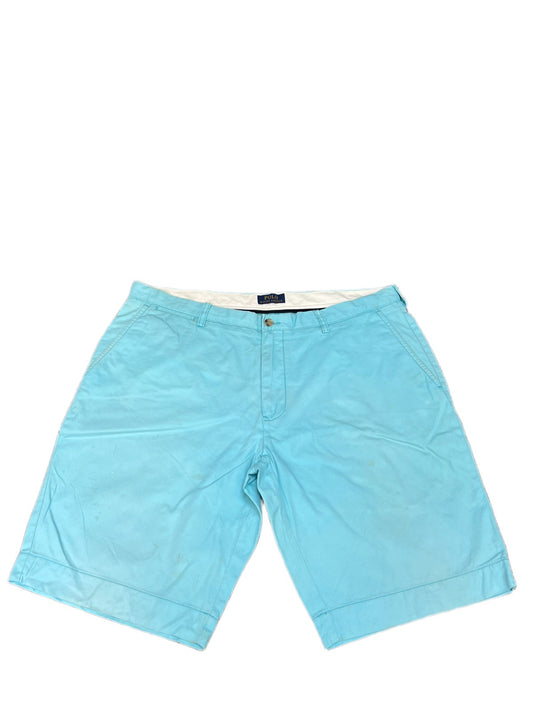 Polo Ralph Lauren Chino Shorts Fits as Mens XL 39" Waist Turquoise Flat Front