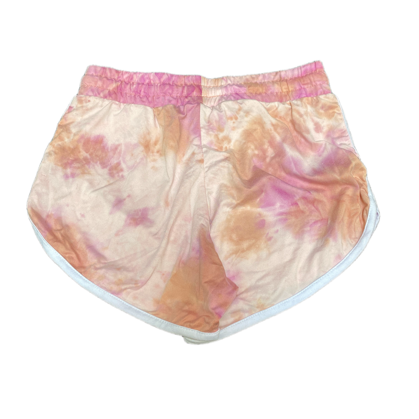 Running Sprinter Shorts Women S 26" Waist Multi Tie Dye Athletic Gym Dolphin Hem