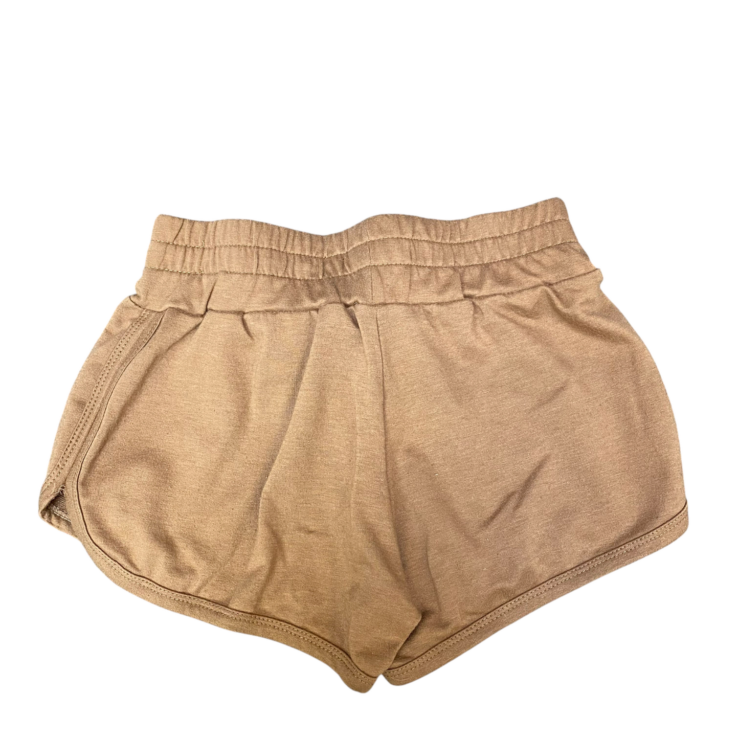 Running Sprinter Shorts Womens Small Brown Athletic Gym Workout Drawstring Waist