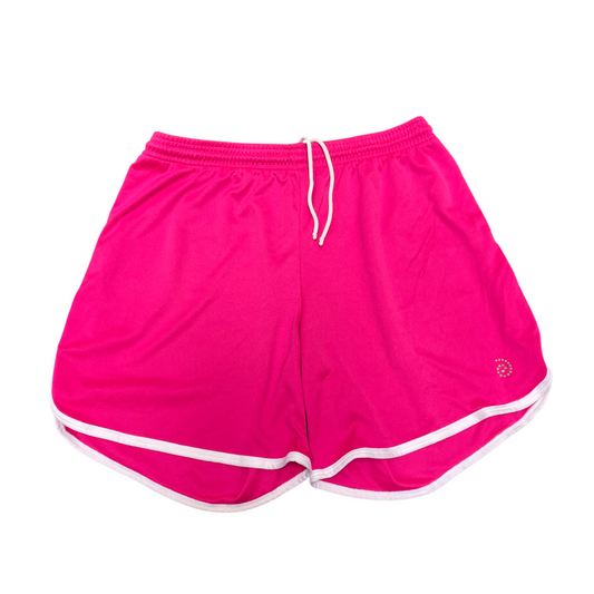 Running Sprinter Shorts Womens Medium Pink Drawstring Elastic Waist Athletic