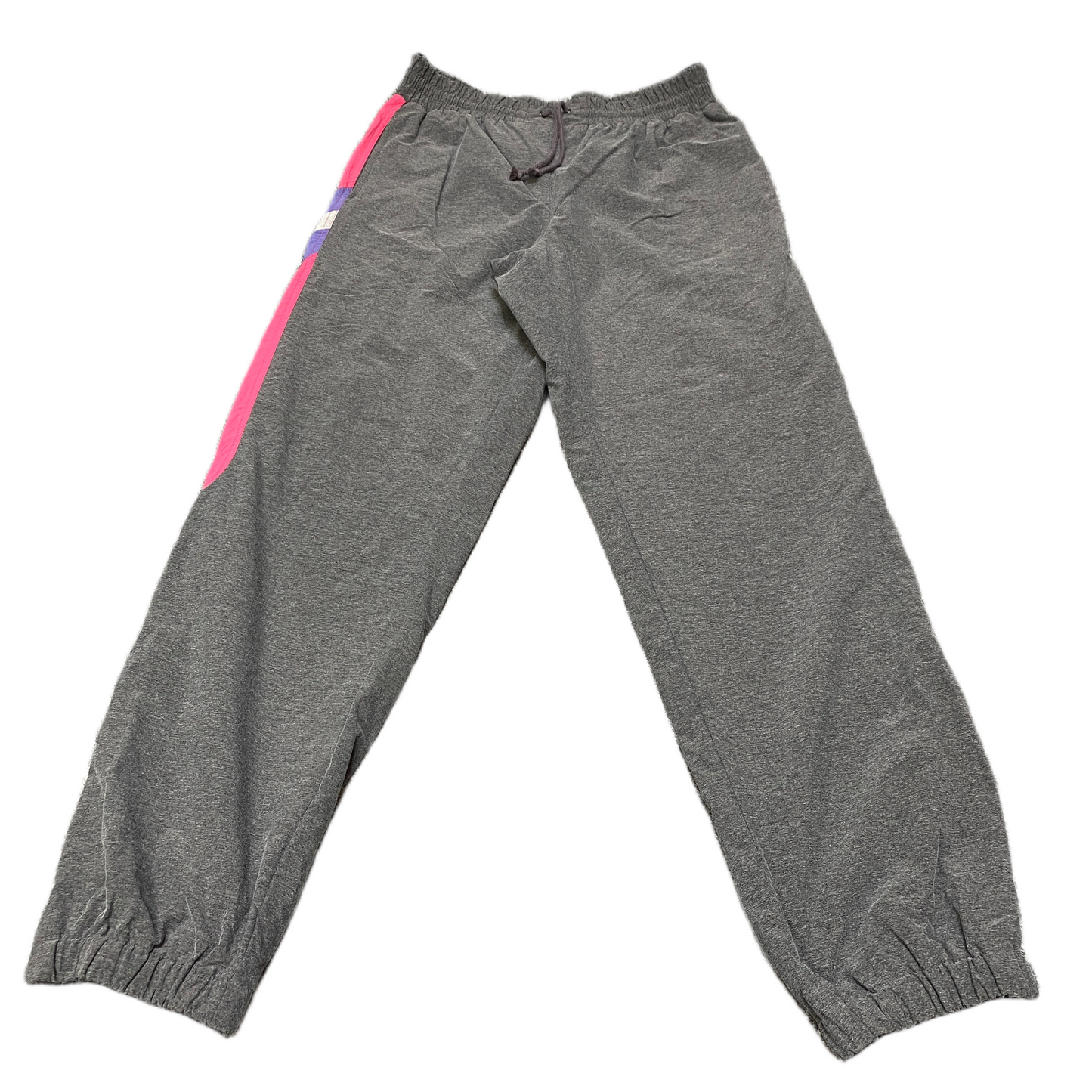 Erima Joggers Fits as Womens 32" Waist Grey Heather Drawstring Tapered Trousers