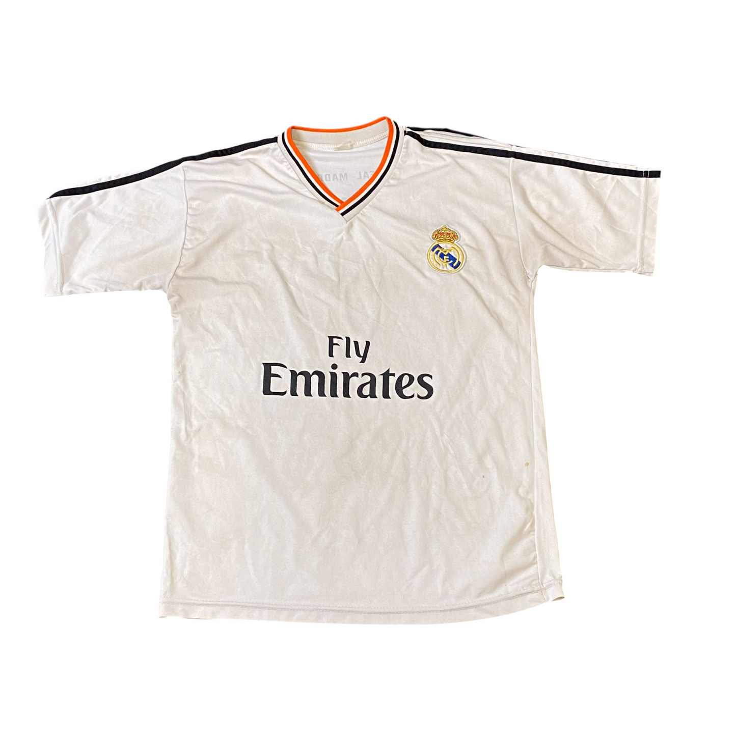 Real Madrid CF Ronaldo #7 Home Jersey Mens Small White Authentic Football Sports