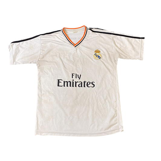 Real Madrid CF Ronaldo #7 Home Jersey Mens Small White Authentic Football Sports