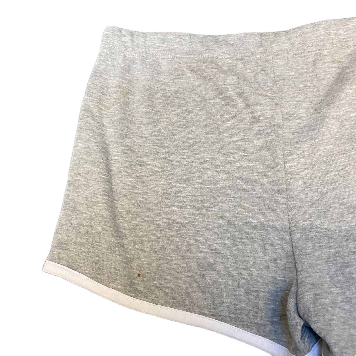 Running Sprinter Shorts Womens M 30" Waist Grey Athletic Gym Workout Dolphin Hem