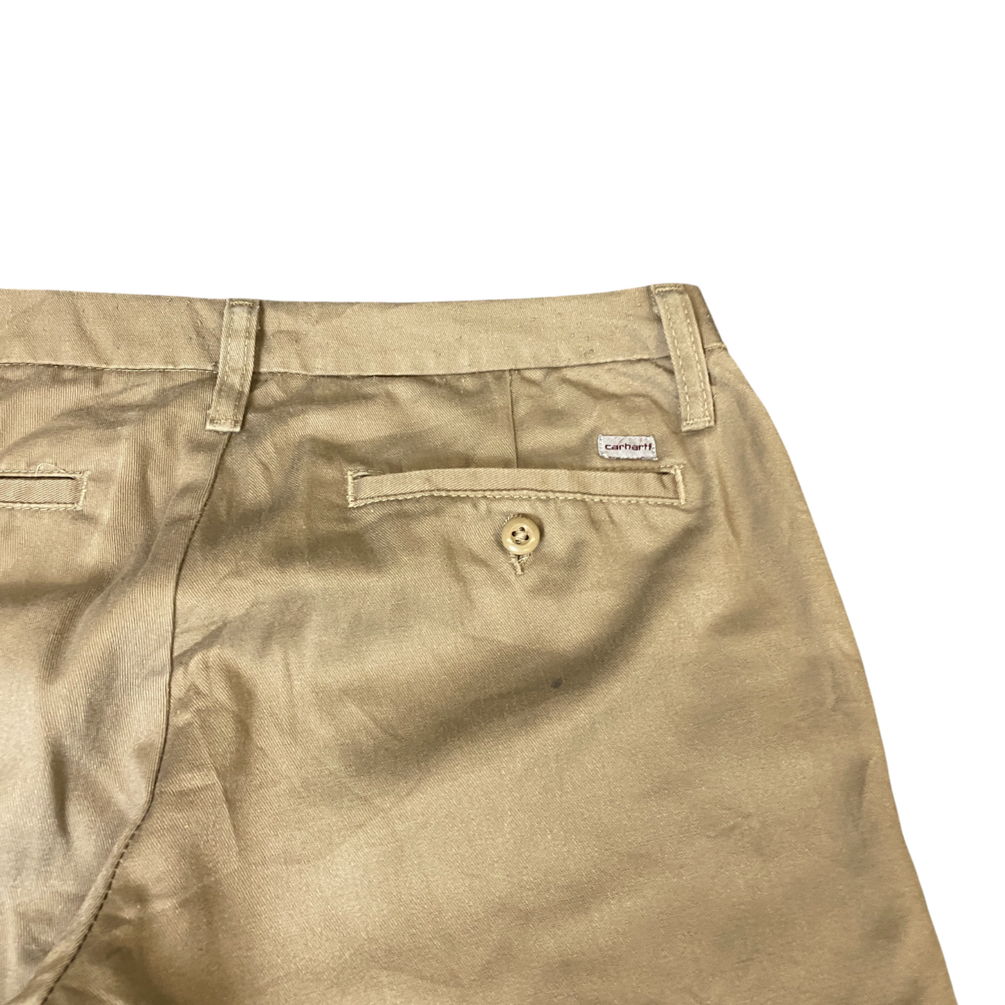Carhartt W Rational Pants Mens Medium Beige Premium Comfort Stretch Straight Leg