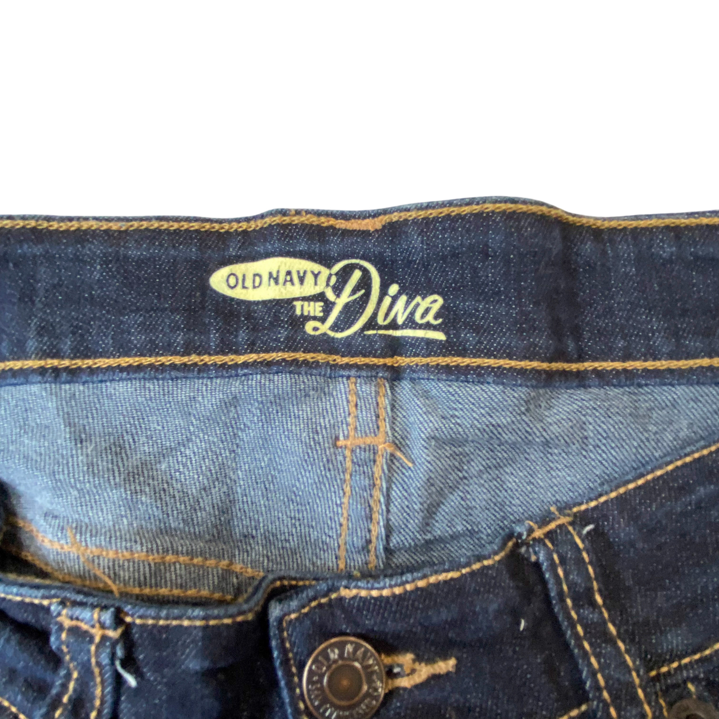 Old Navy The Diva Jeans Womens Medium W33 L31 Blue Denim Bootcut Stretch Outdoor