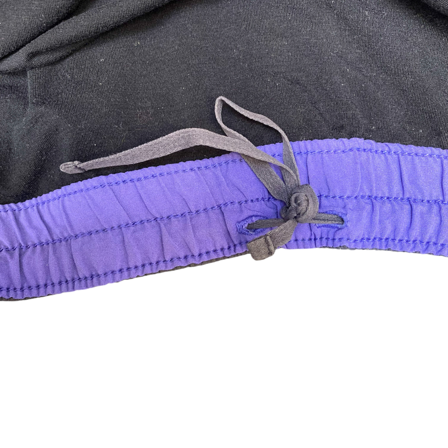 Running Sprinter Shorts Womens Medium Grey Athletic Drawstring Waist Dolphin Hem