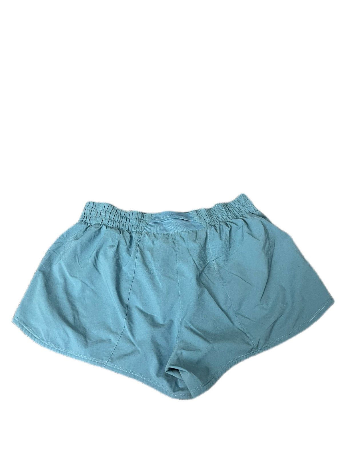 Nike Dri-Fit Athletic Running Shorts Womens Large 31" Waist Blue Dolphin Hem