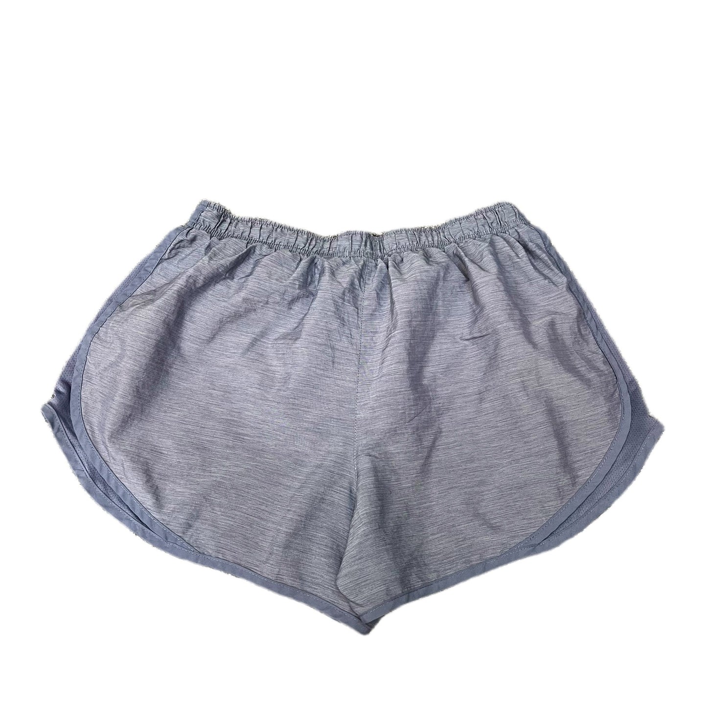 Nike Dri-FIT Running Shorts Fits as Womens S 27" Waist Grey Heather Dolphin Hem