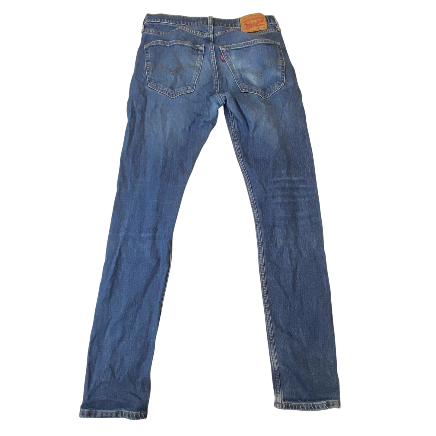 Levi's 512 Jeans Mens Medium Blue Denim Regular Fit Straight Leg Medium Wash