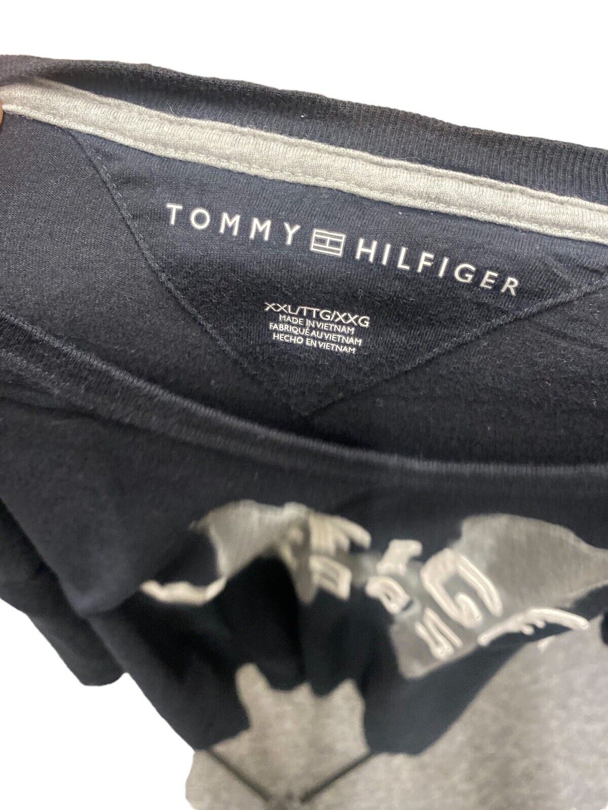 Tommy Hilfiger 1985 T-Shirt Black Mens XXL Chest Logo