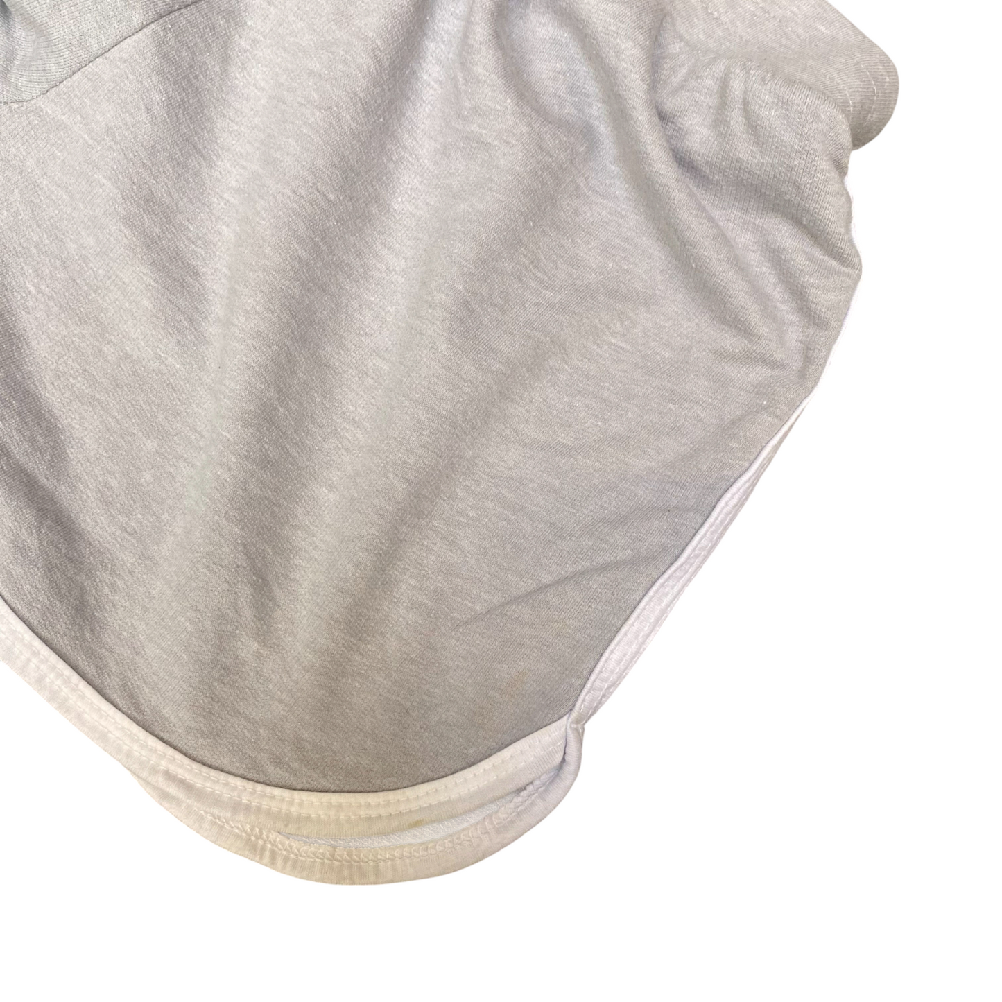 Running Sprinter Shorts Womens Large Grey Heather Athletic Workout Dolphin Hem