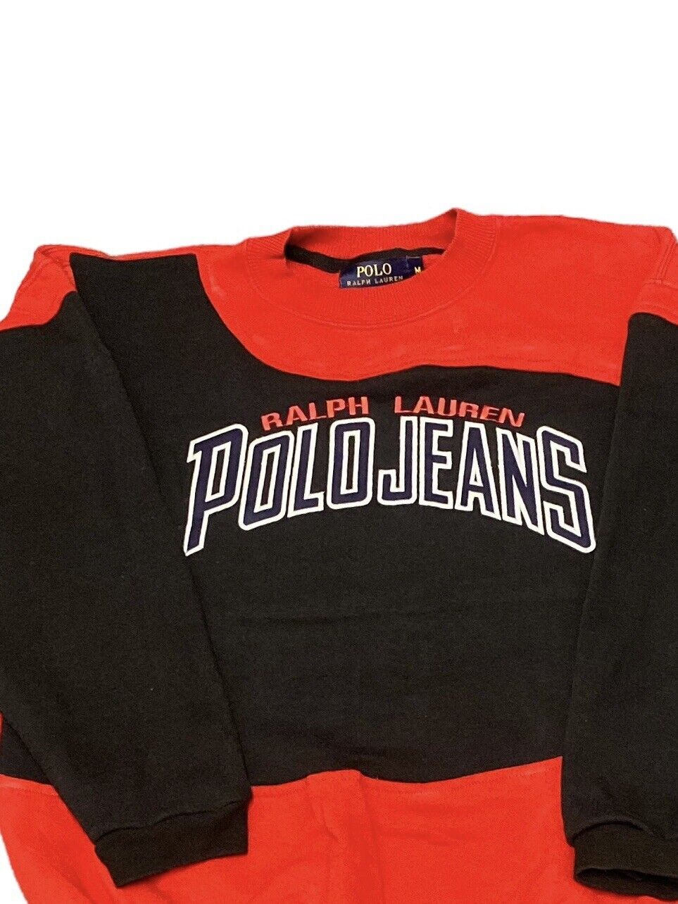 Black and red ralph lauren sweatshirt hotsell