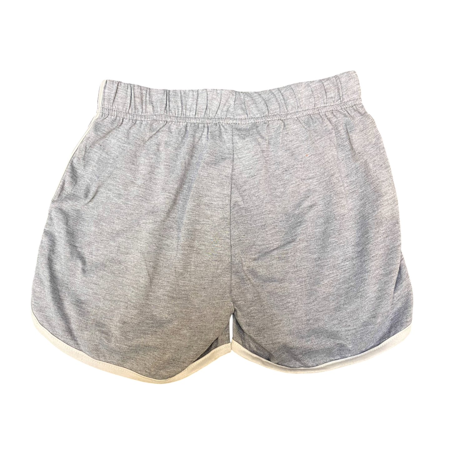 PJ Shorts Girls Large Grey Heather Stretchy Workout Elastic Waist Dolphin Hem