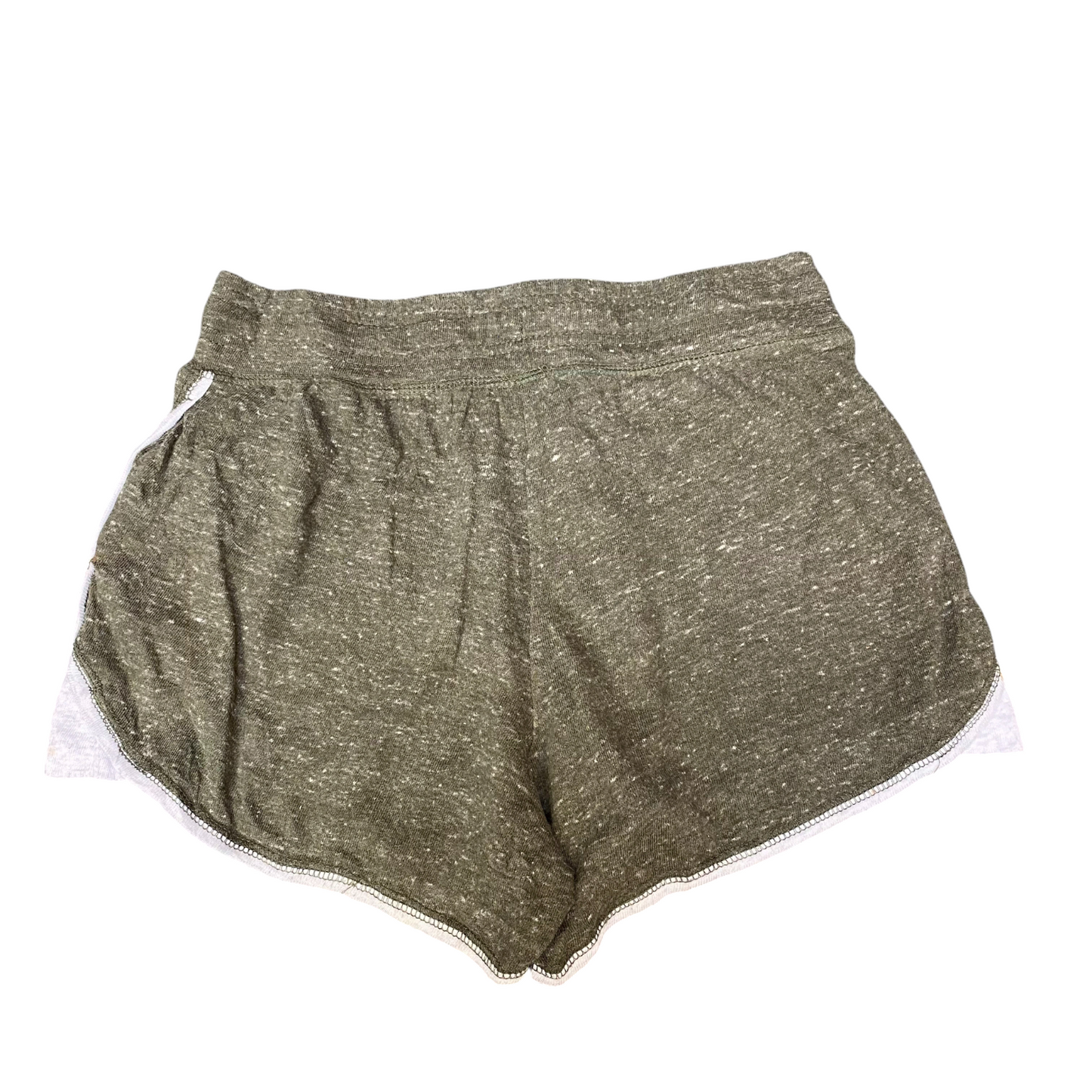 Running Sprinter Shorts Womens Small Green Drawstring Elastic Waist Dolphin Hem