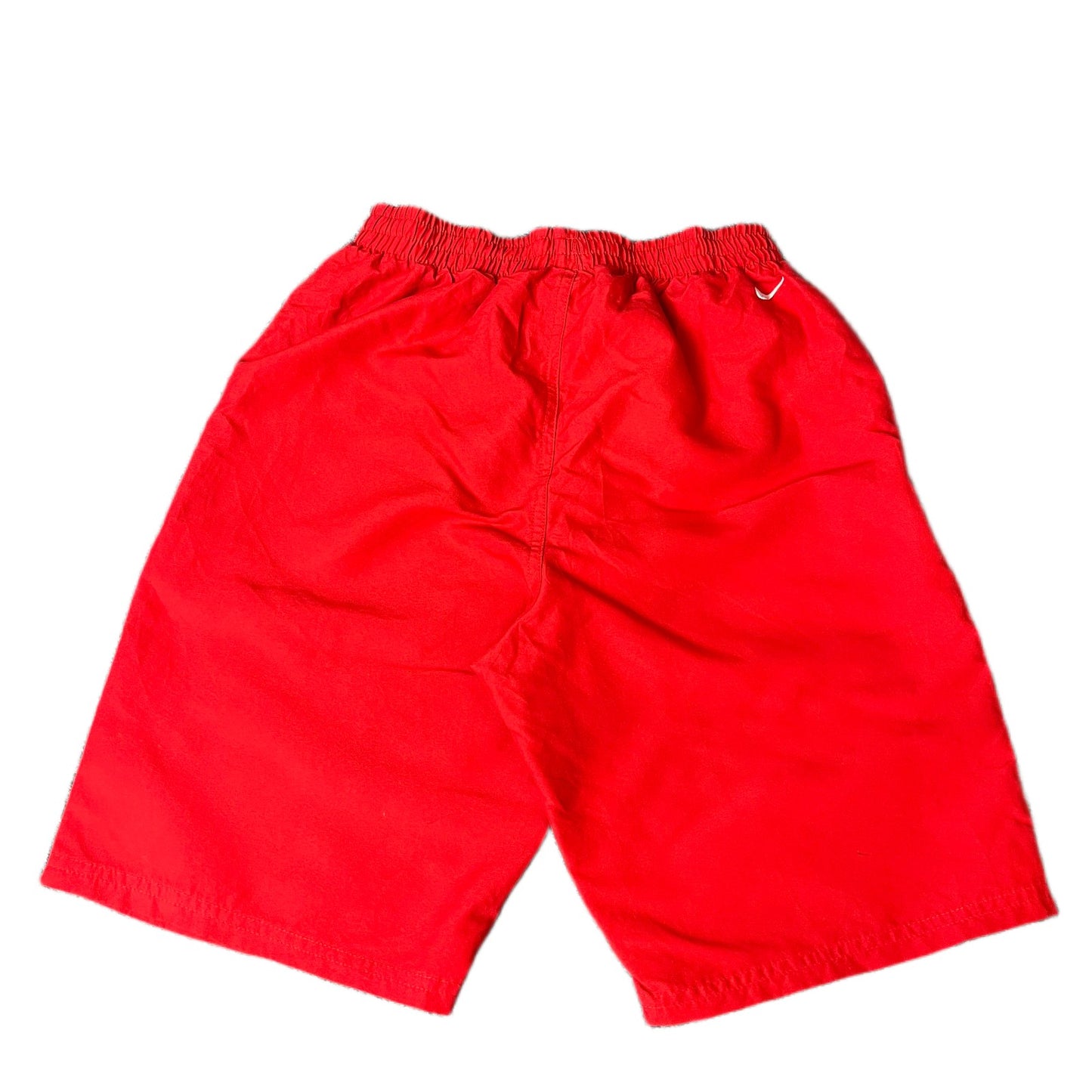 Nike Athletic Shorts Fits as Boys XS 23" Waist Red Lined Performance Drawstring