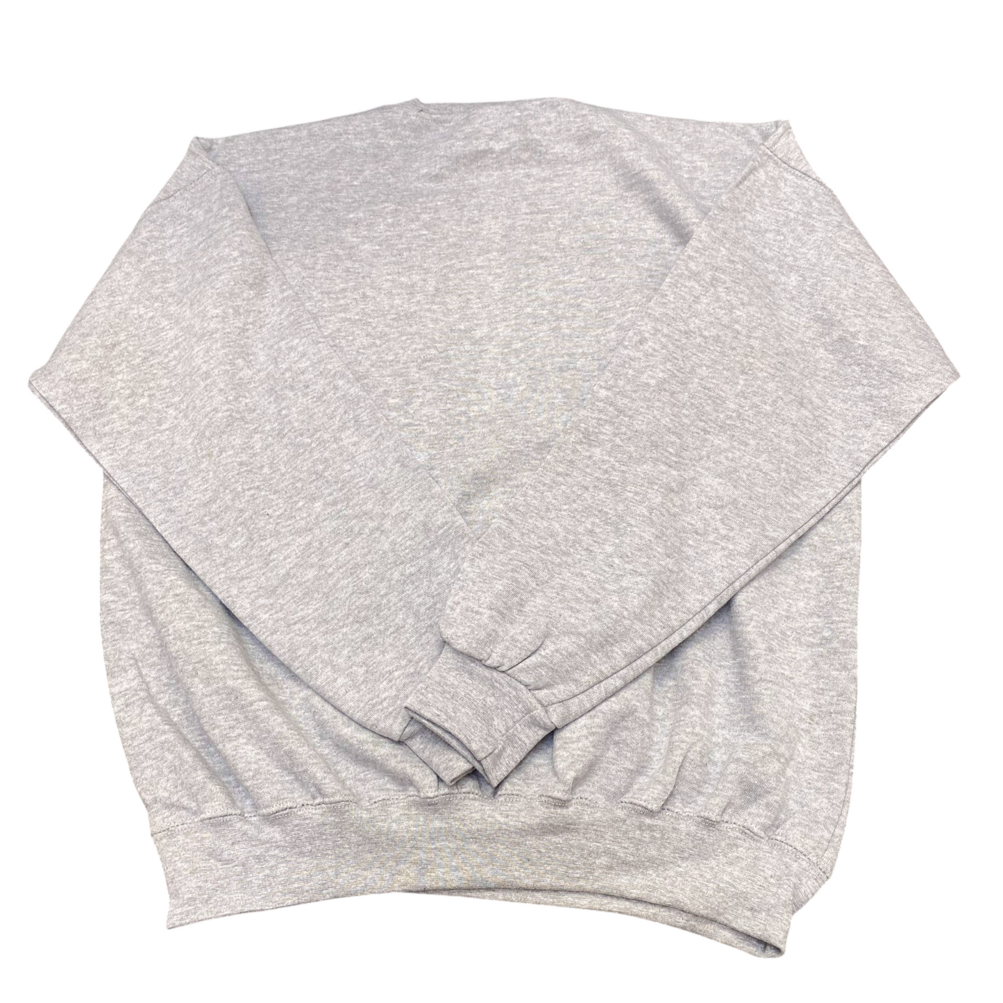 Nike Reworked Sweatshirt Mens Medium Grey Embroidered Spellout Logo Crew Neck