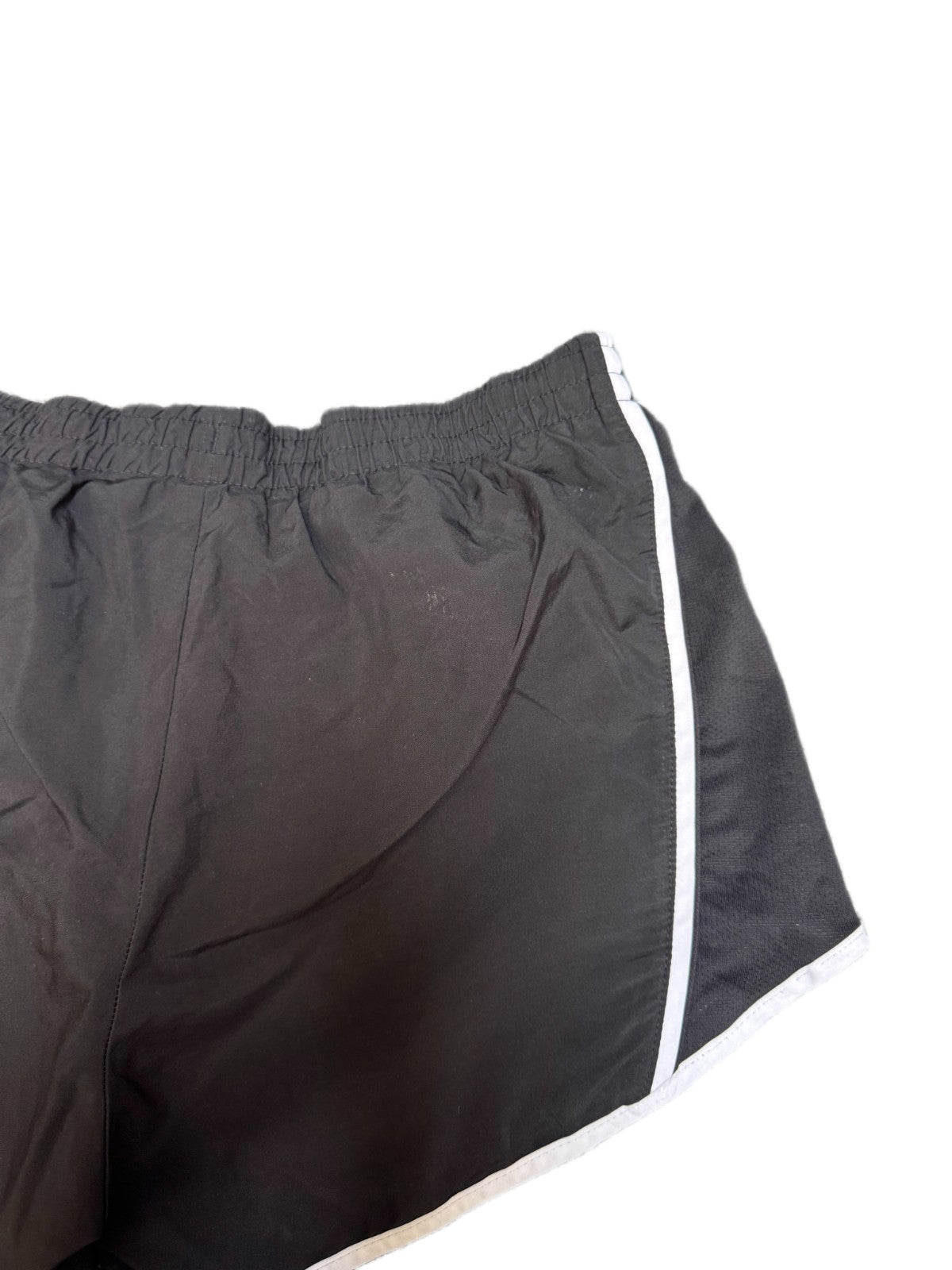 Nike Dri-FIT Running Shorts Fits as Womens M 29" Waist Black White Dolphin Hem