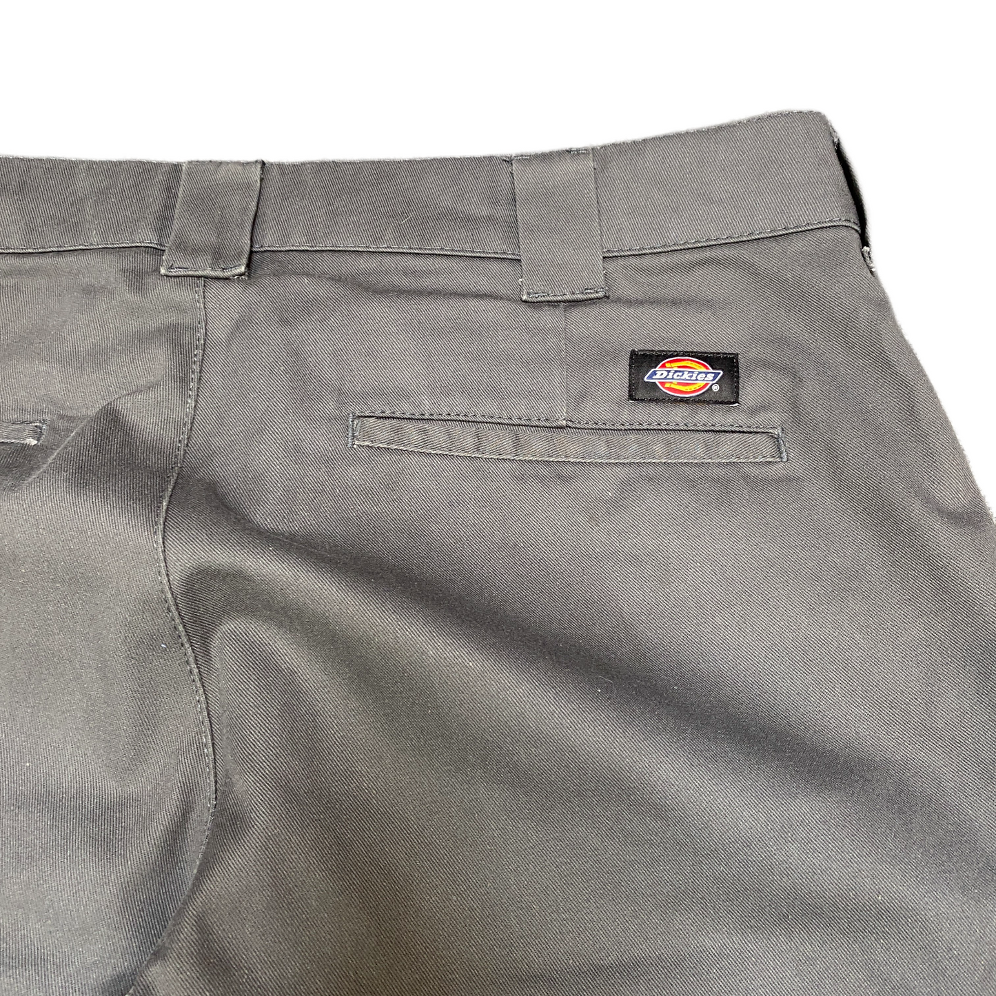 Dickies Chino Pants Fits as Mens 41" Waist Grey Regular Fit Hook & Eye Trousers