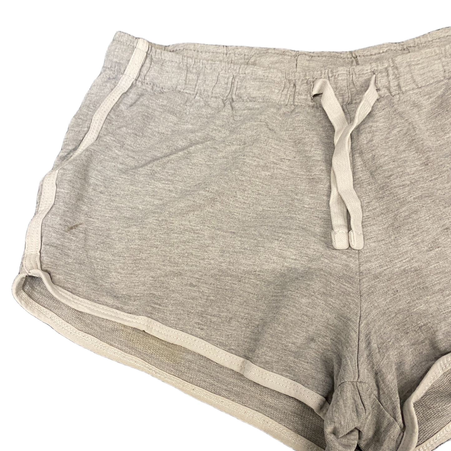 Running Sprinter Shorts Womens M 26" Waist Grey Athletic Gym Workout Dolphin Hem