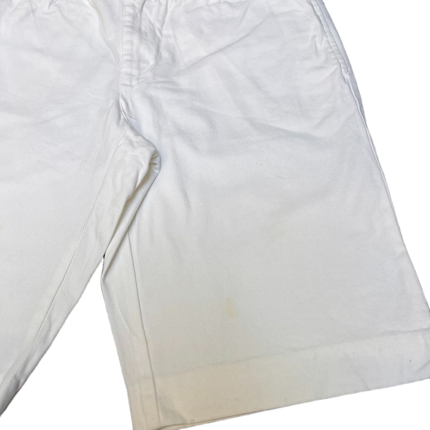 Ralph Lauren Sport Bermuda Shorts Fits as Women XL 34" Waist White Denim Outdoor