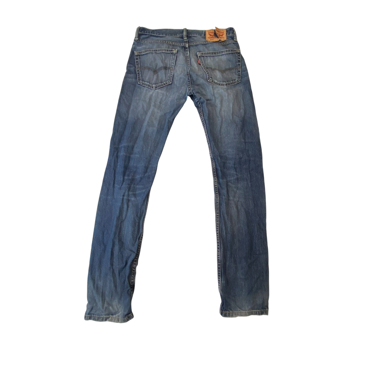 Levi's 508 Jeans Mens Small Blue Denim Slim Straight Fit Pockets Outdoor