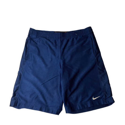 Nike Basketball Shorts Mens XL Blue Athletic Swoosh Logo Activewear Drawstring
