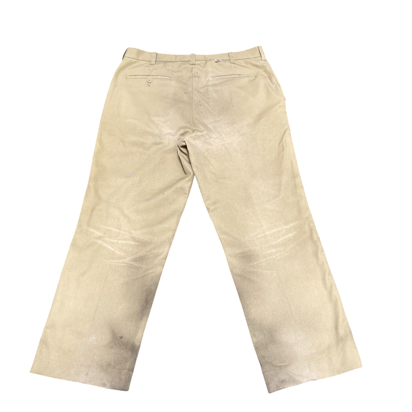 Dickies Trousers Men's XL Beige Straight Leg Slash Pockets Workwear Outdoor