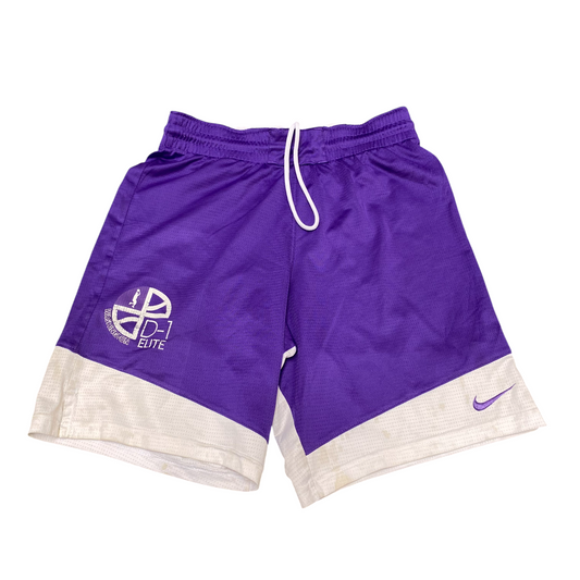 Washington Elite Nike Running Shorts Men Small Purple White Dri Fit Allover Mesh