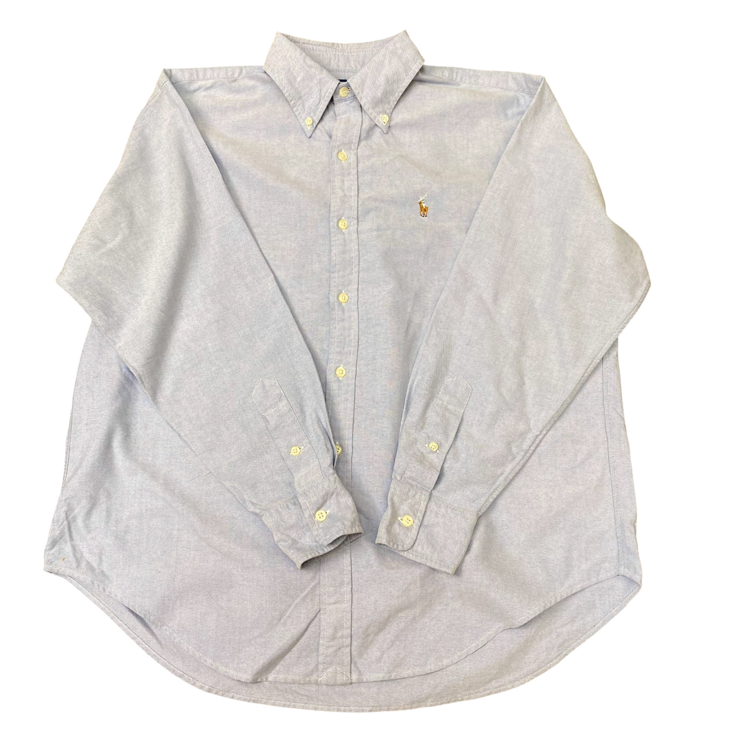 Ralph Lauren Sport Formal Shirt Mens S Blue Long Sleeve Pony Logo Button Down