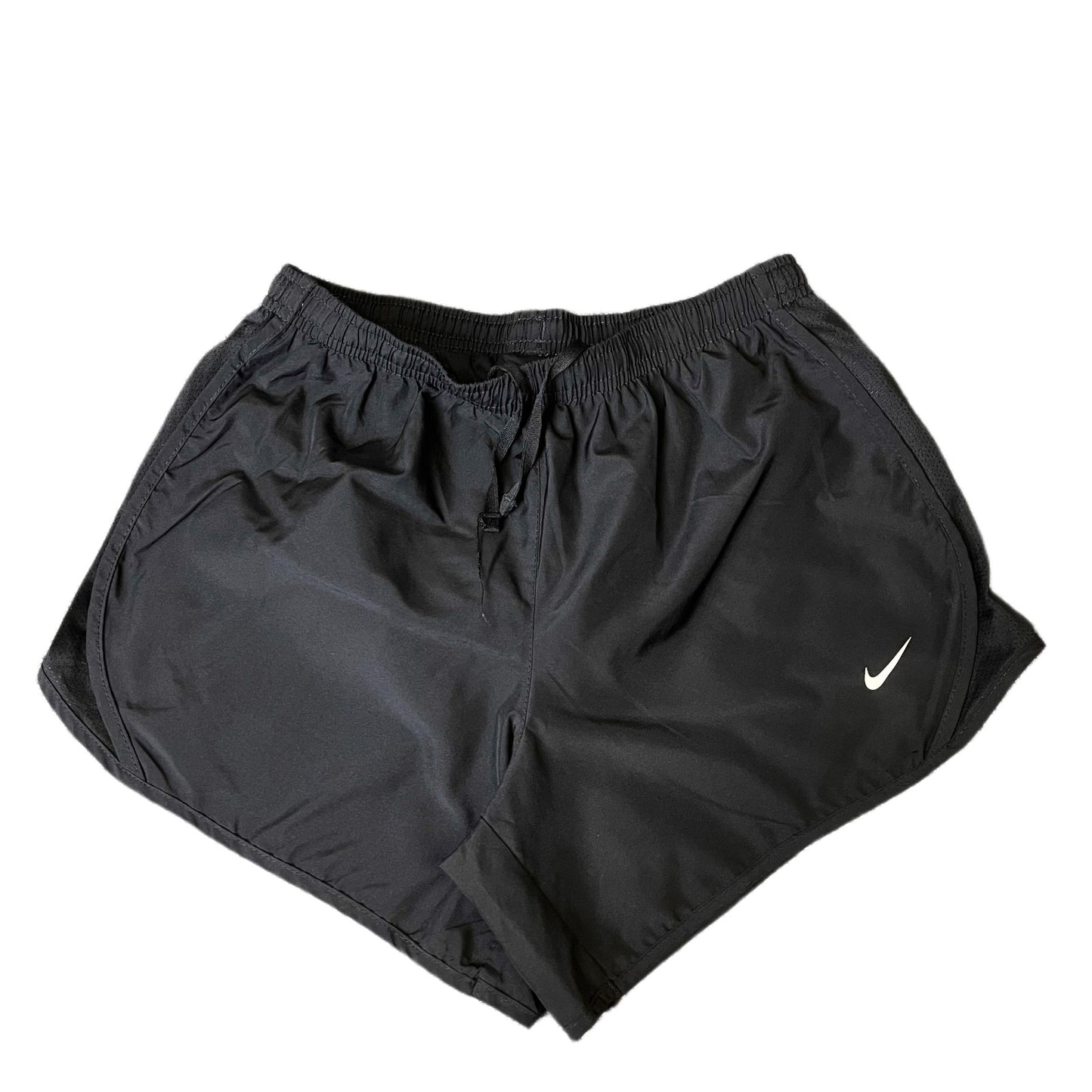Nike Running Sprinter Shorts Fits as Women S 24" Waist Black Workout Dolphin Hem