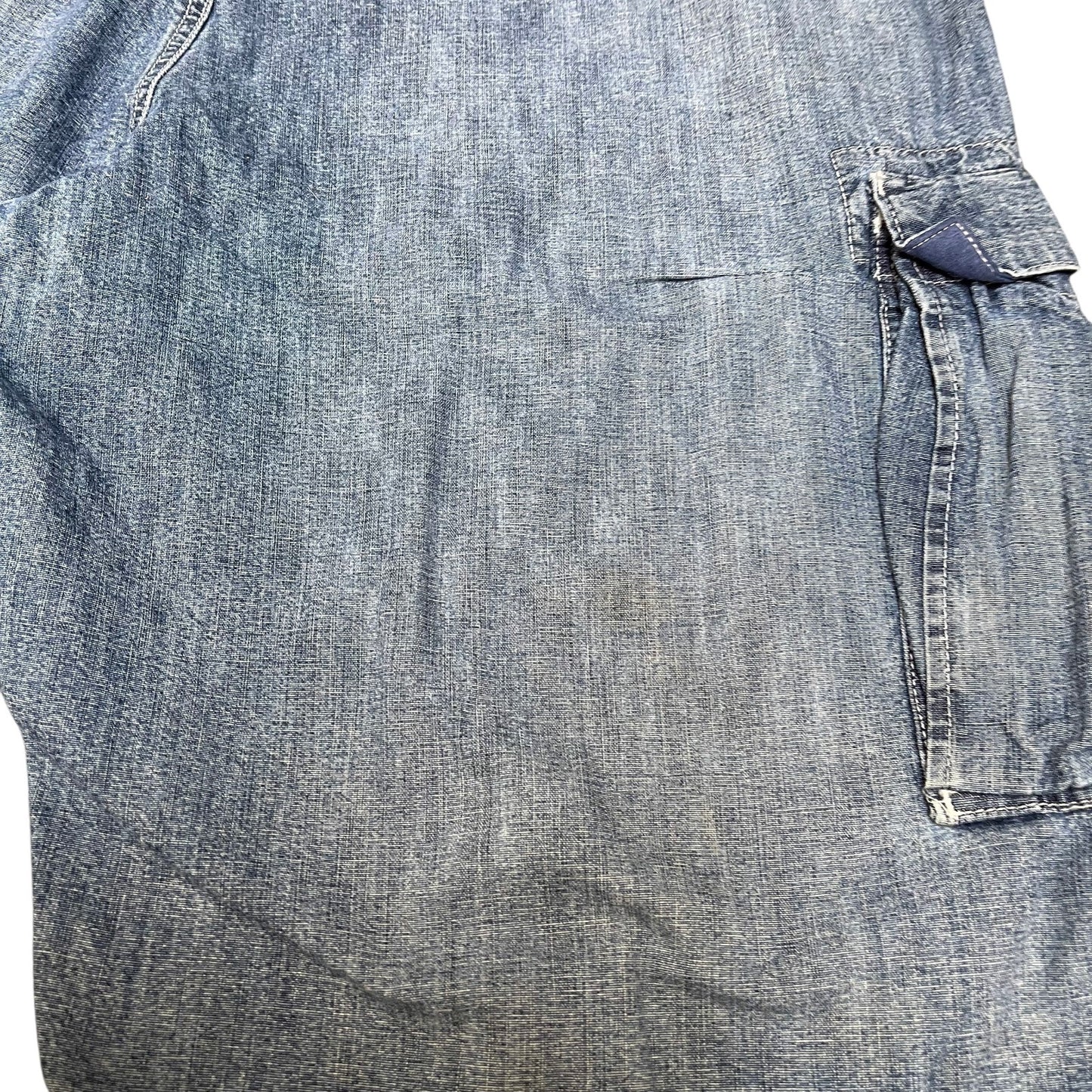 Ralph Lauren Freighter Shorts Fits as Mens X-Large 39" Waist Blue Denim Utility
