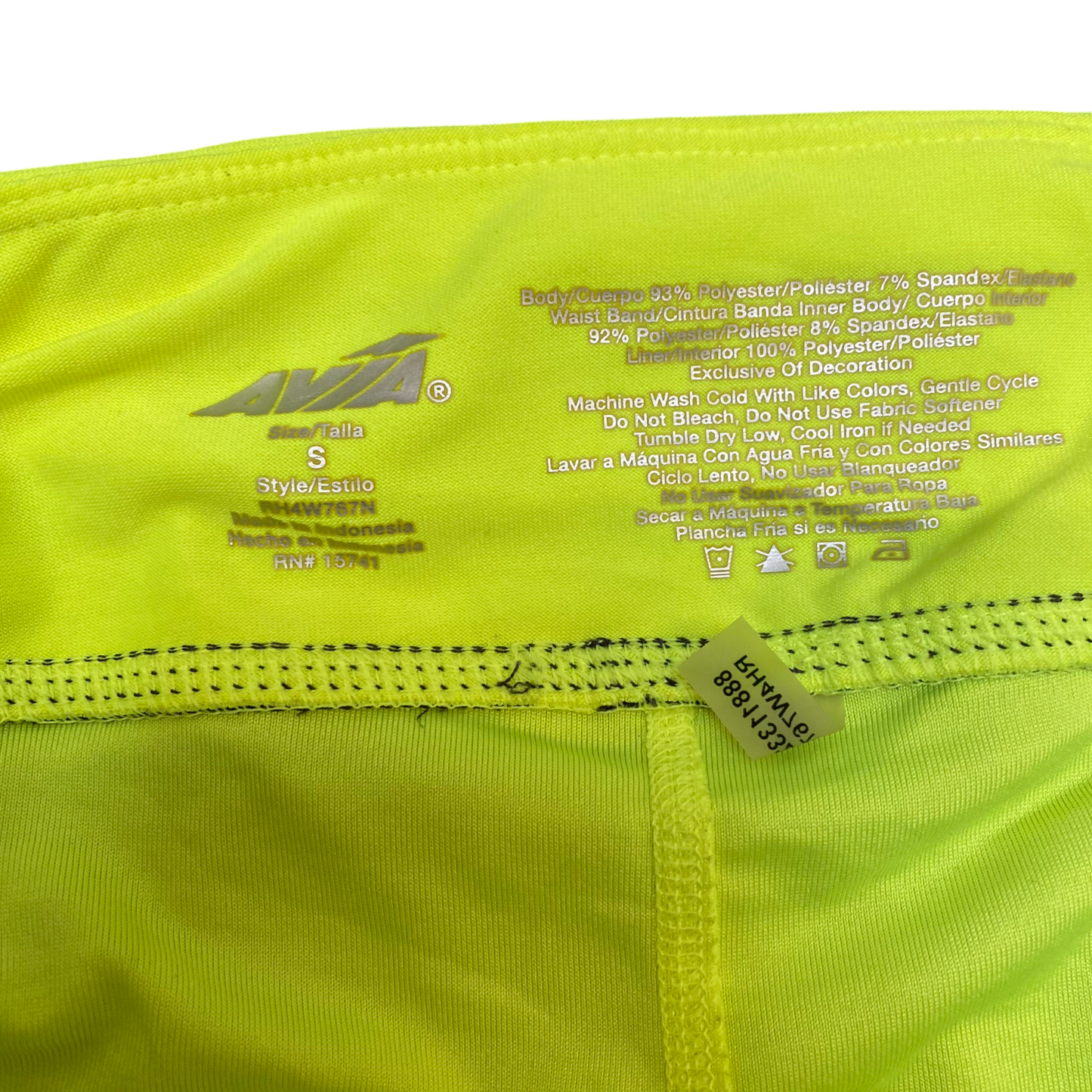 Running Sprinter Shorts Womens Small Grey Green Brief Liner High Waist Drawstrin