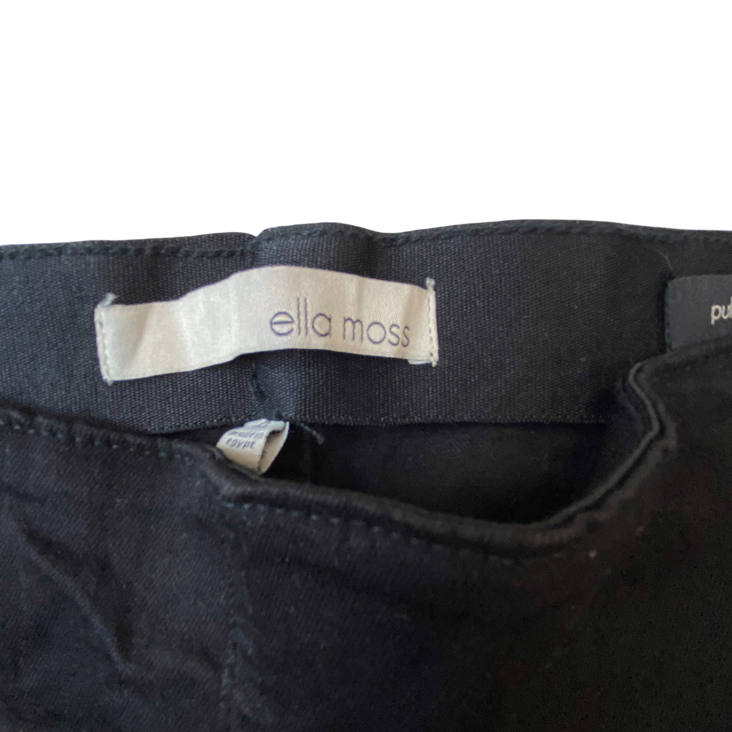 Ella Moss Jeans Womens Medium W27 L30 Black Denim Wide Leg Comfort Waistband