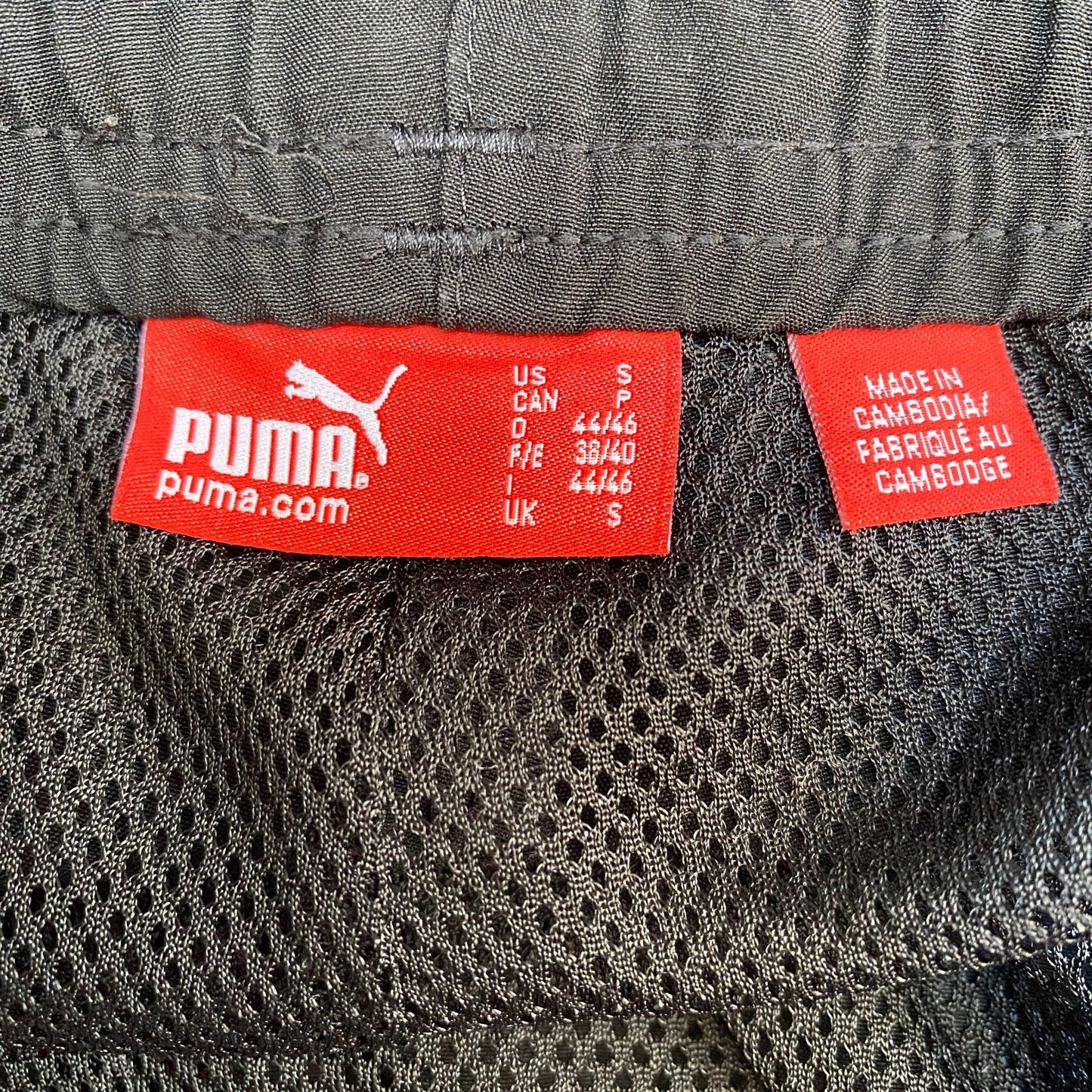 PUMA Track Pants Fits as Mens 34" Waist Black Athletic Workout Gym Trousers