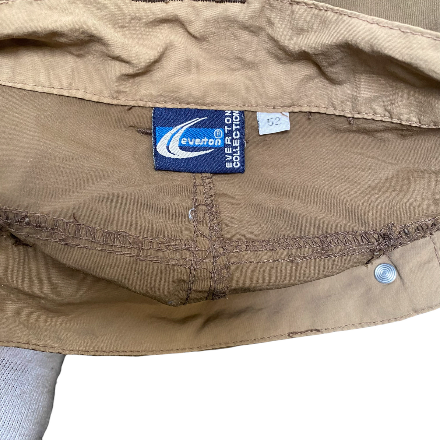Everton Cropped Pants Mens XL Tan Cargo Pockets Straight Leg Hiking Outdoor