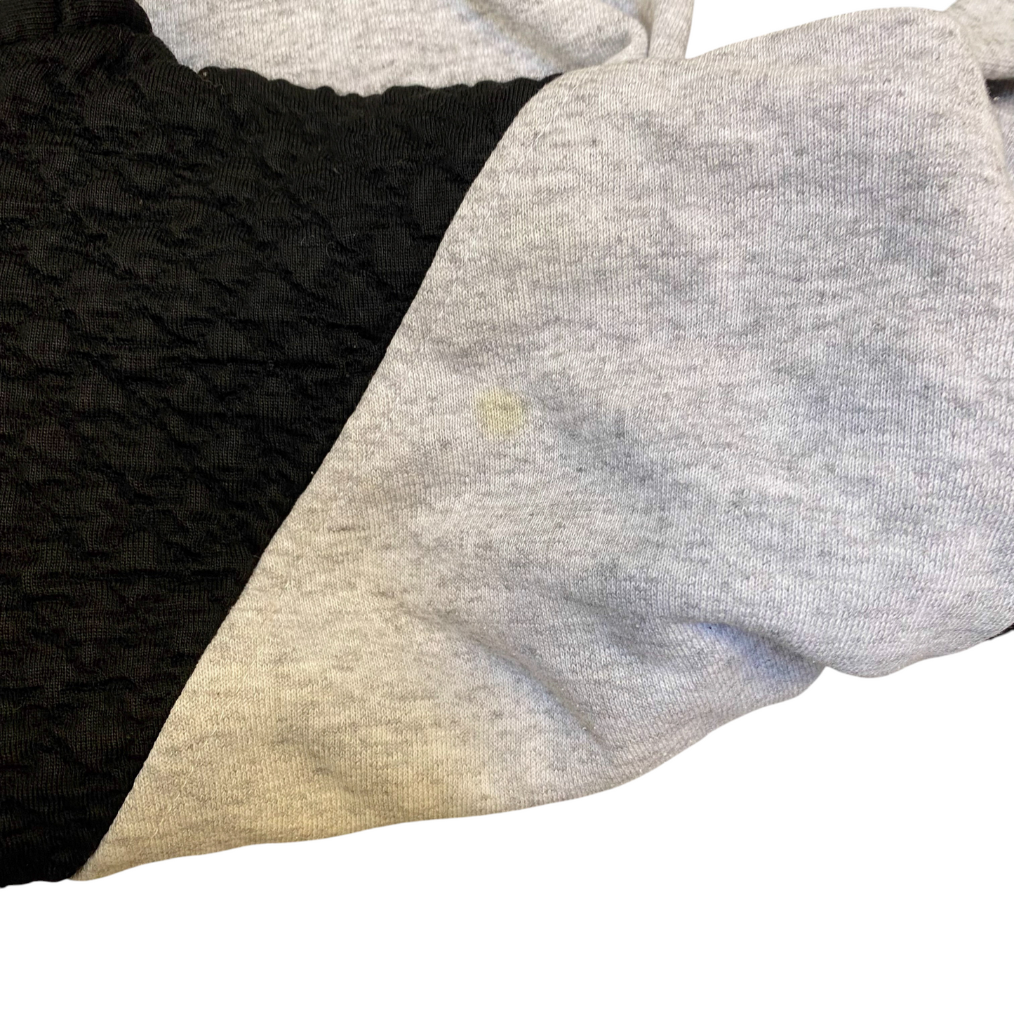 Sweatshirt Mens Medium Grey Black Colourblock Long Sleeve Quarter Zip Pullover