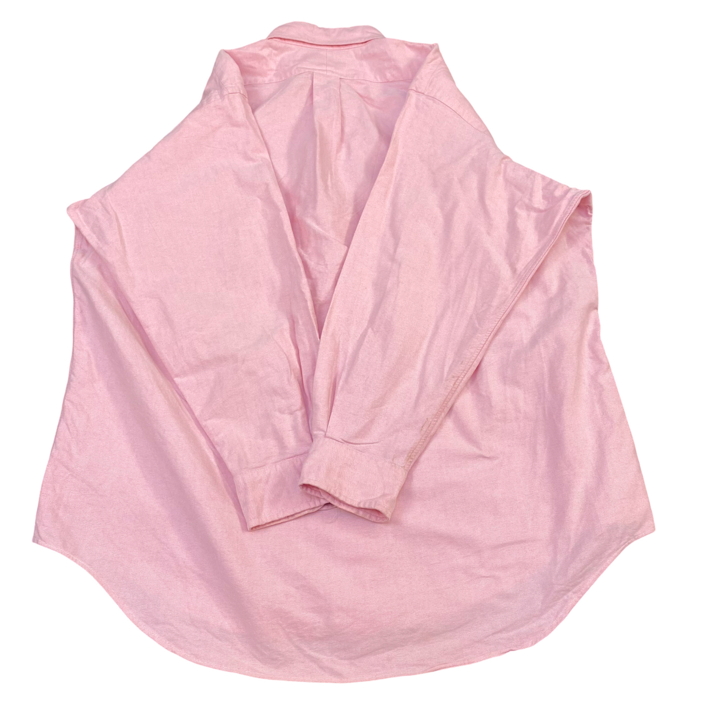 Ralph Lauren Formal Shirt Mens L Pink Yarmouth Solid Long Sleeve Button Down