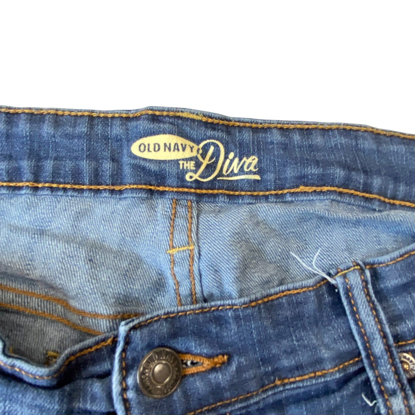 Old Navy The DIva Jeans Womens Large W30 L29 Blue Denim Bootcut Pockets Outdoor